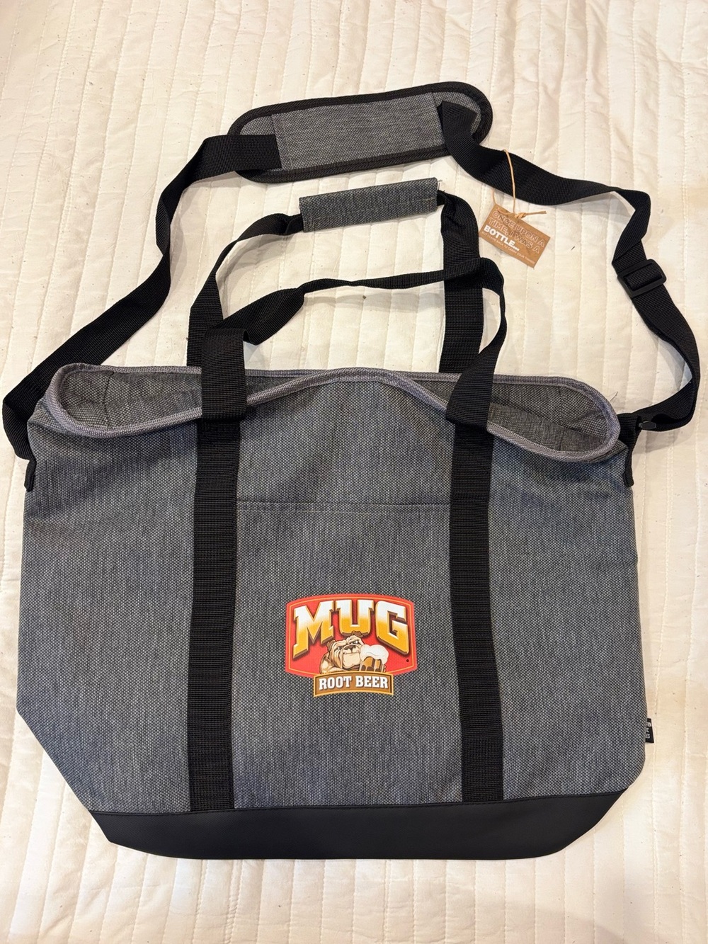 Mug Root Beer Insulated Cooler Tote Bag Recycled rPET Eco Friendly NWT